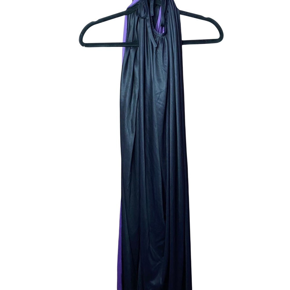 Halloween Cape Black Purple Two Tone‎ Costume OS